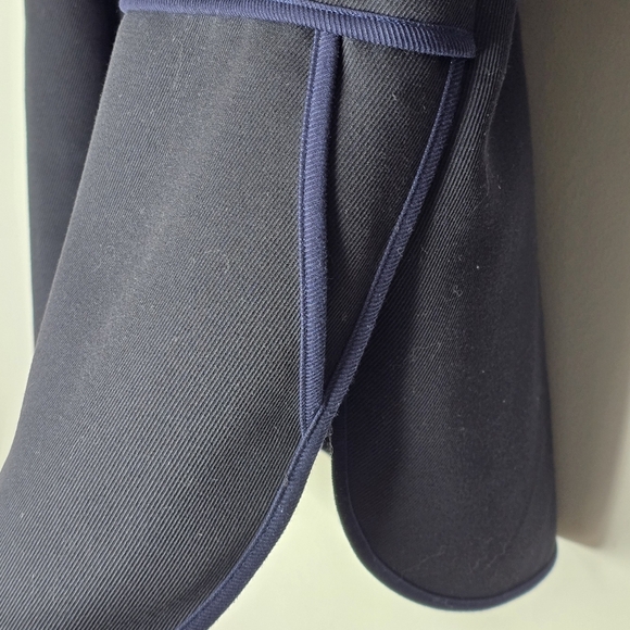 J. Crew Black and Navy Blue Tipped Twill Jacket - Picture 5 of 11